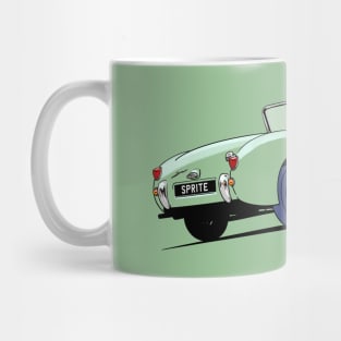 Austin Healey 'bug eye' Sprite in green Mug